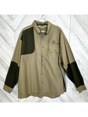 Bob Allen Long Sleeve Shooting Hunting Shirt Mens XXL 2XL Ducks Unlimited Canada
